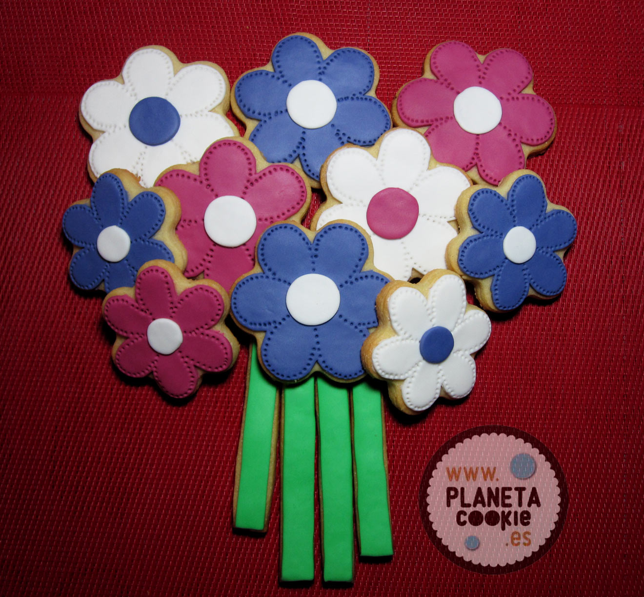 Ramo de flores de galletas | Planeta Cookie