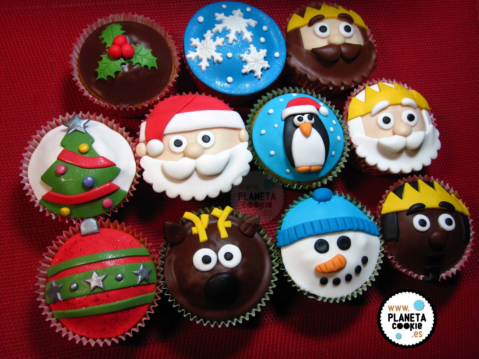 Cupcakes navideños | Planeta Cookie
